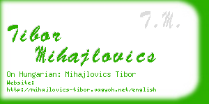 tibor mihajlovics business card